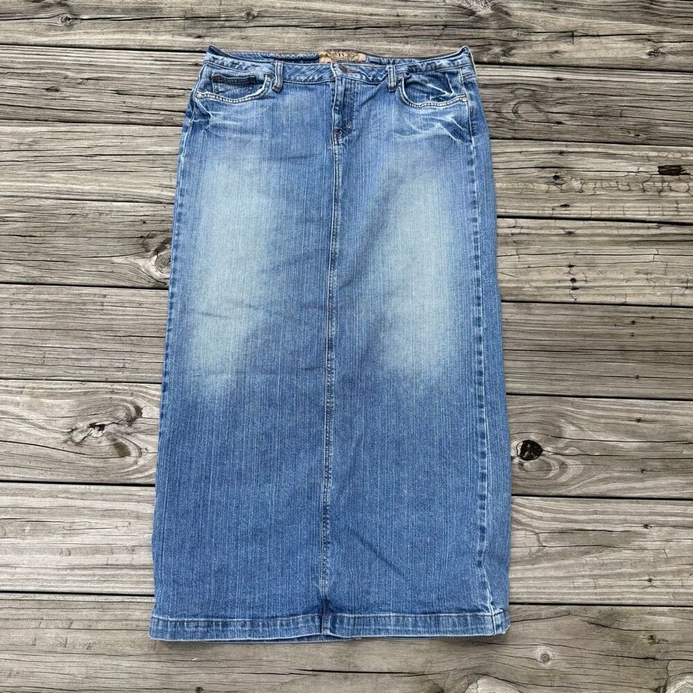 Vintage Hint Jeans Y2K Denim Jean Midi Skirt